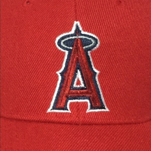 ANAHEIM ANGELS OSFA Red MLB Hat Baseball Cap NEW! - Picture 2 of 7